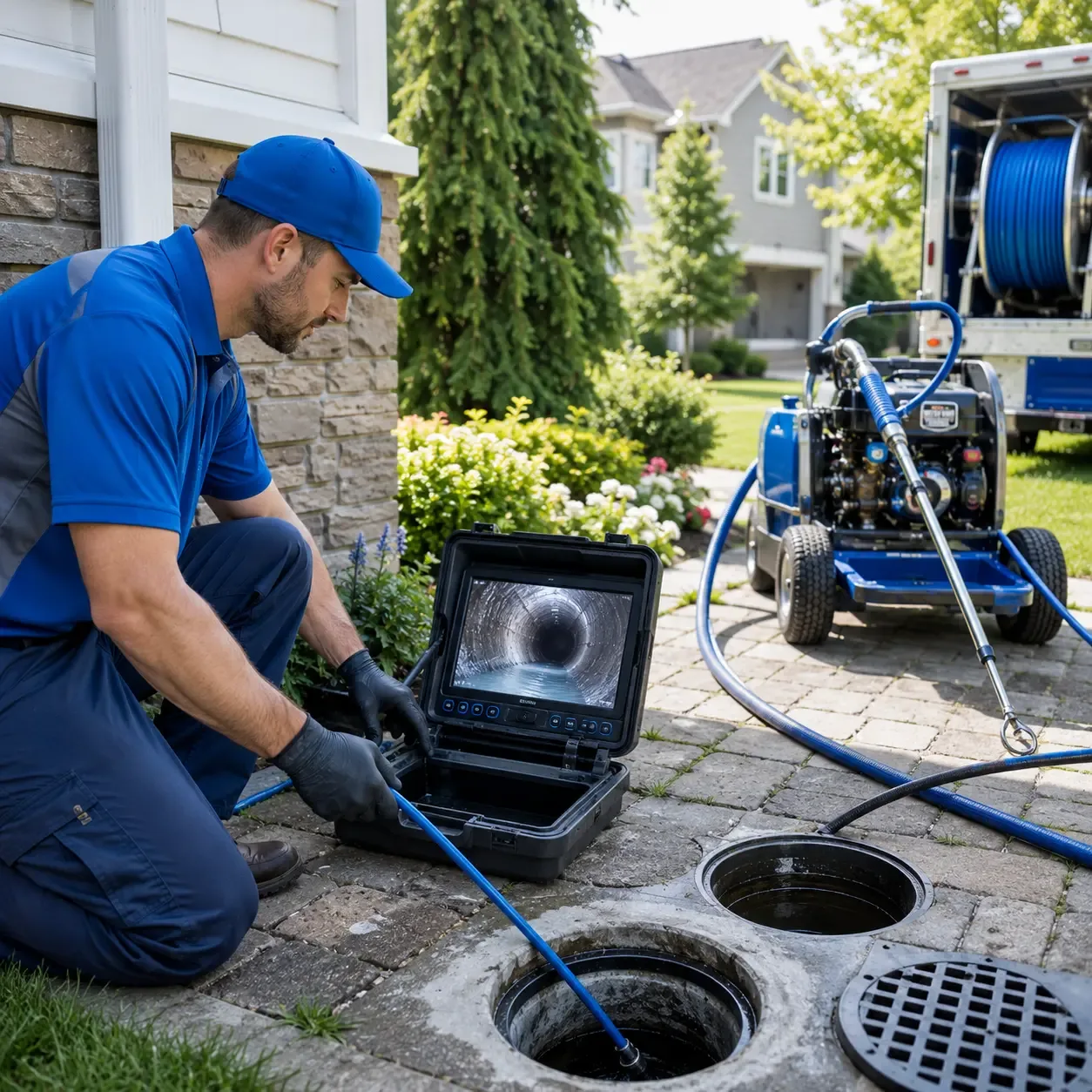Outdoor drain cleaning professionals serving Hopwood, PA