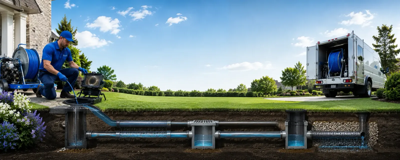 Outdoor drain cleaning information for Hopwood, PA